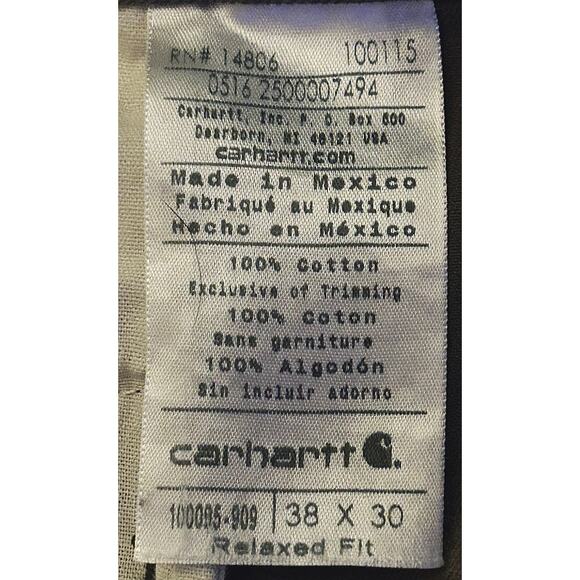 Carhartt Relaxed Fit Twill Utility Pants Men's 38x30 - Picture 5 of 5